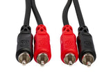 Hosa Dual RCA - Dual RCA Stereo Interconnect Cables 2 Meters Long