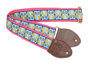 Souldier Wilco Signature Blue and Gold Owls Guitar Strap *Free Shipping in the USA*