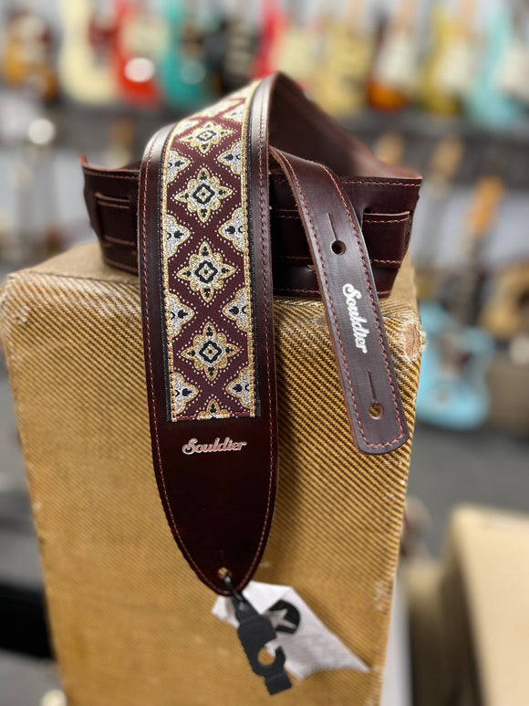 Souldier Regal Maroon Torpedo Guitar Strap *Free Shipping in the US*