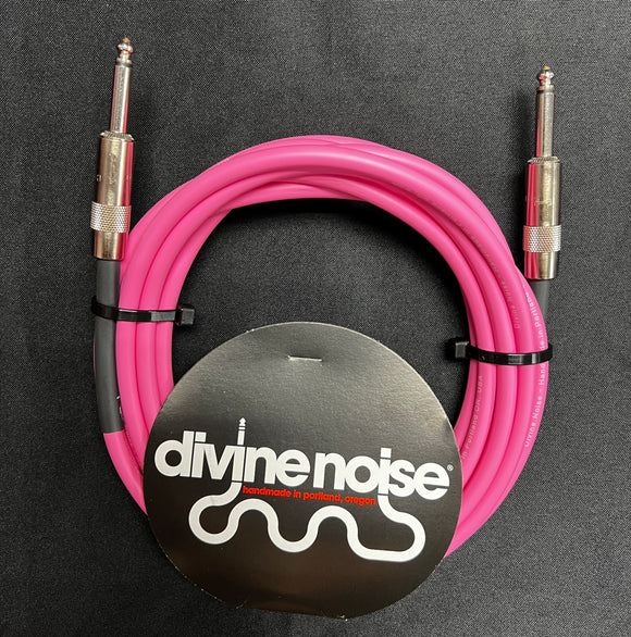 Divine Noise 15ft Instrument Cable ST-ST (Straight-Straight) Pink *Free Shipping in the USA*
