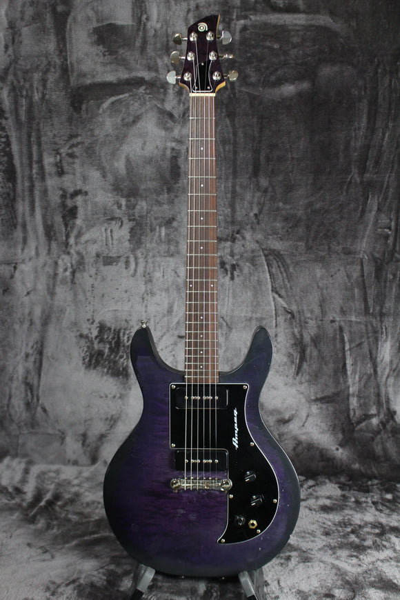 Ampeg AMG1 Electric Guitar Reissue Purple Burst