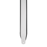 Levy's M26PD-WHT-BLK Leather Guitar Strap *Free Shipping in the USA*