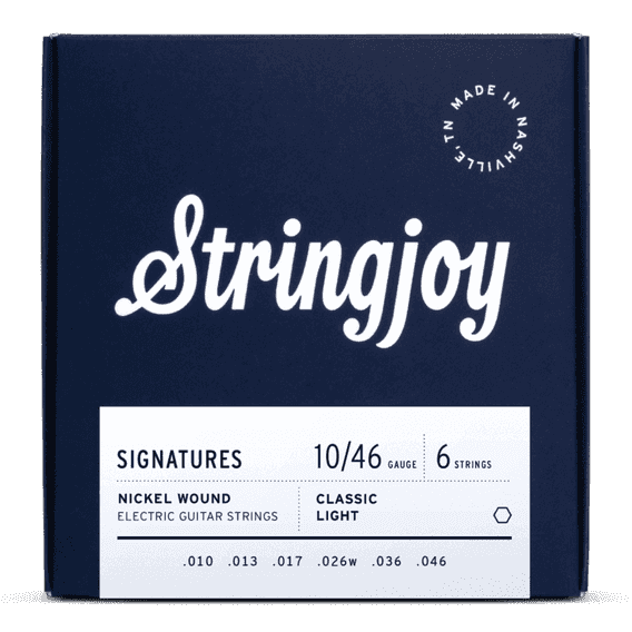 Stringjoy Signatures | Classic Light Gauge (10-46) Nickel Wound Electric Guitar Strings