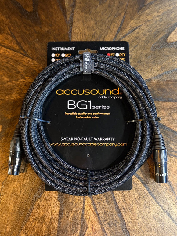 Accusound BG1-15-MC 15' Microphone Cable