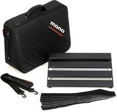 MONO Pedalboard Rail Small Black and Stealth Club Accessory Case PFX-PBR-S-BLK-BDL 