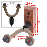 String Swing Wall Mount Hardwood Home and Studio Guitar Hanger CC01K Oak
