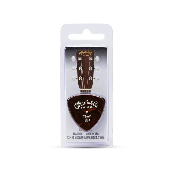Martin Picks 346 Medium .73mm 18A0053 Faux Tortoise Pack of 12