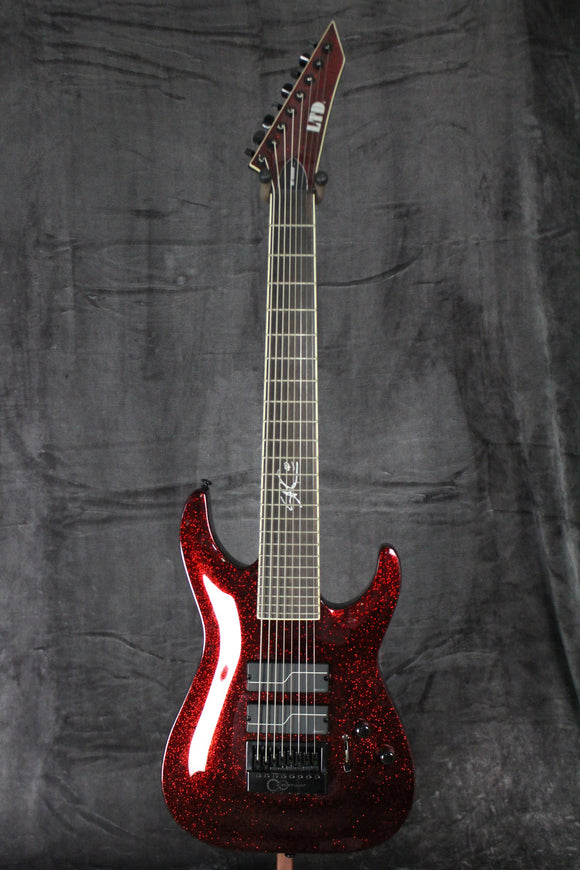 LTD SC-608 8-String Baritone Sparkle Red