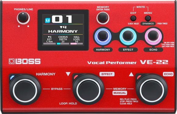 Boss VE-22 Vocal Performer *Free Shipping in the USA*