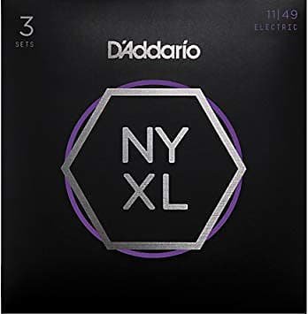 D'Addario NYXL1149-3P Nickel Wound Electric Guitar Strings 3-Pack, Medium 11-49 *Free Shipping in the USA*