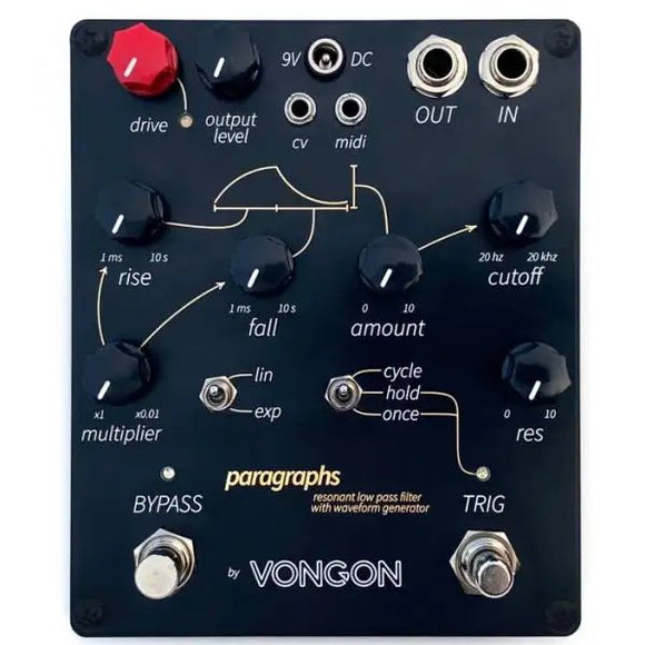 Vongon Paragraphs Analog 4-Pole Resonant Low Pass Filter *Free Shipping in the US*