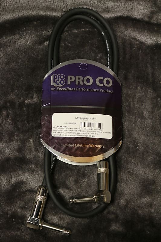 Pro Co Instrument Cable L/L 3 ft EGLL-3 *Free Shipping in the USA*