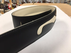 LM Products F-Hole Black Guitar Strap *Free Shipping in the USA*