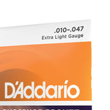 D'Addario EJ15 Phosphor Bronze Acoustic Guitar Strings, Extra Light Gauge