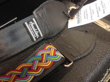 Souldier Celtic Knot Rainbow Guitar Strap with Black Leather Ends *Free Shipping in the USA*