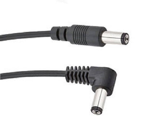 Voodoo Lab PPBAR-RS36 2.1mm Standard Polarity Straight to Right-Angle Pedal Power Cable - 36"