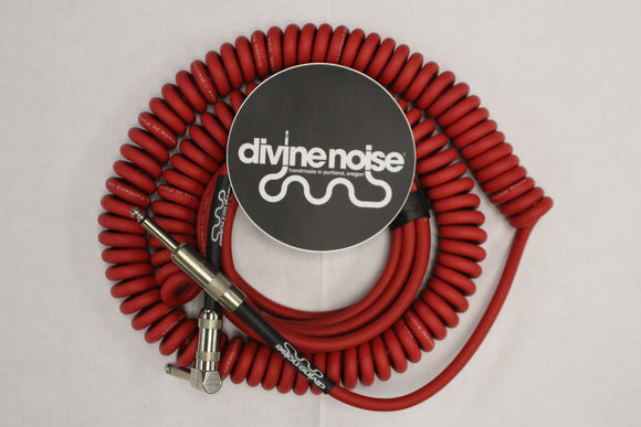 Divine Noise 50/50 Cable Red 30' Straight / Angle *Free Shipping in the USA*