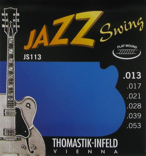 Thomastik-Infeld JS113 Jazz Swing Nickel Flat-Wound Guitar Strings - Medium (.13 - .53)