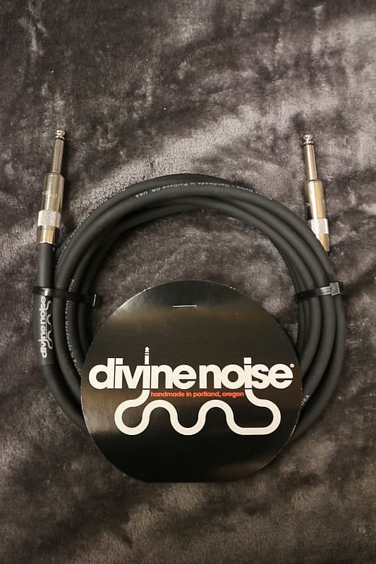 Divine Noise 15ft Instrument Cable ST-ST Black (Straight-Straight) *Free Shipping in the USA*