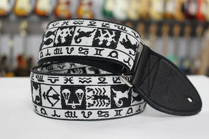 Souldier Guitar Strap Zodiac Black w/ black ends GS0352 *Free Shipping in the USA*