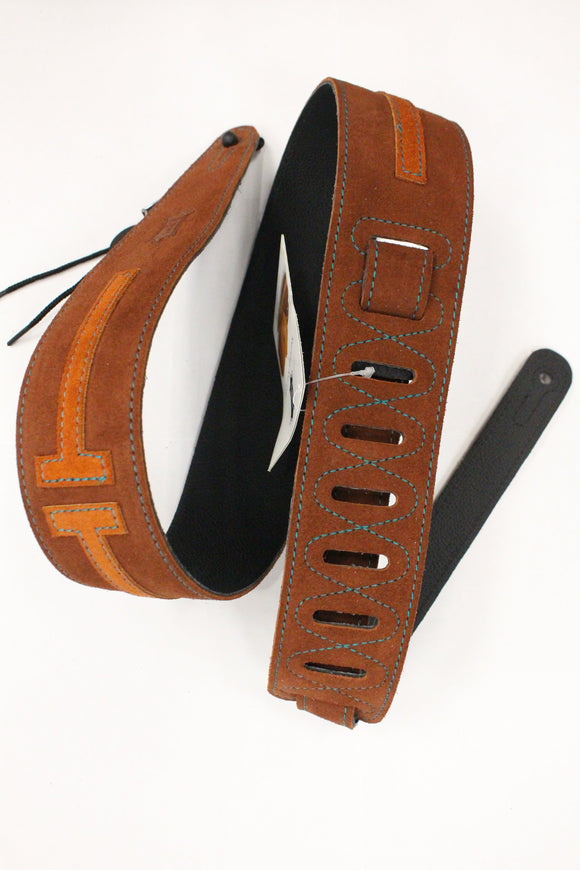 Levy's MSG317TAU-RST Leather Guitar Strap *Free Shipping in the USA*