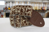 Souldier Guitar Strap Zodiac Brown w/ brown ends GS0372 *Free Shipping in the USA*