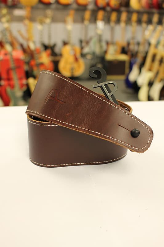 Perri’s Leathers SP25-S Brown Baseball Leather Guitar Strap *Free Shipping in the USA*