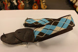 Souldier Argyle Guitar Strap with Dark Brown Leather Ends *Free Shipping in the USA*