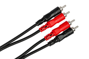 Hosa Dual RCA - Dual RCA Stereo Interconnect Cables 2 Meters Long