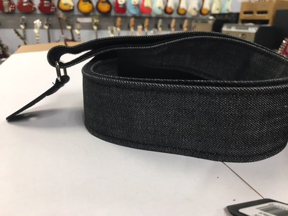 LM Products D-1 Black Denim Guitar Strap *Free Shipping in the USA*