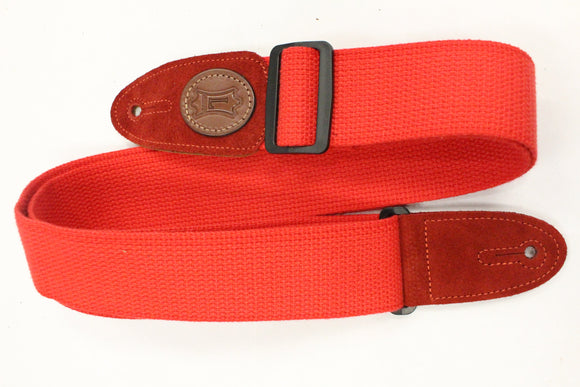 Levy's MSSC8-RED Cotton Guitar Strap *Free Shipping in the US*