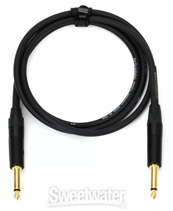 Pro Co Evolution EVLGCN-5 Instrument Cable 5 ft Straight - Straight *Free Shipping in the USA*