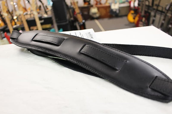 Souldier Plain Saddle Strap - Black Leather Strap with Black Pad *Free Shipping in the USA*