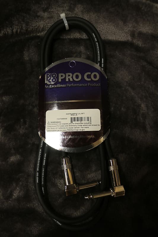 Pro Co Instrument L/L 5 ft EGLL-5 Cable  *Free Shipping in the USA*