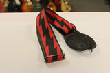 Souldier Guitar Strap Lightning Bolt 2020 Red & Black *Free Shipping in the USA*